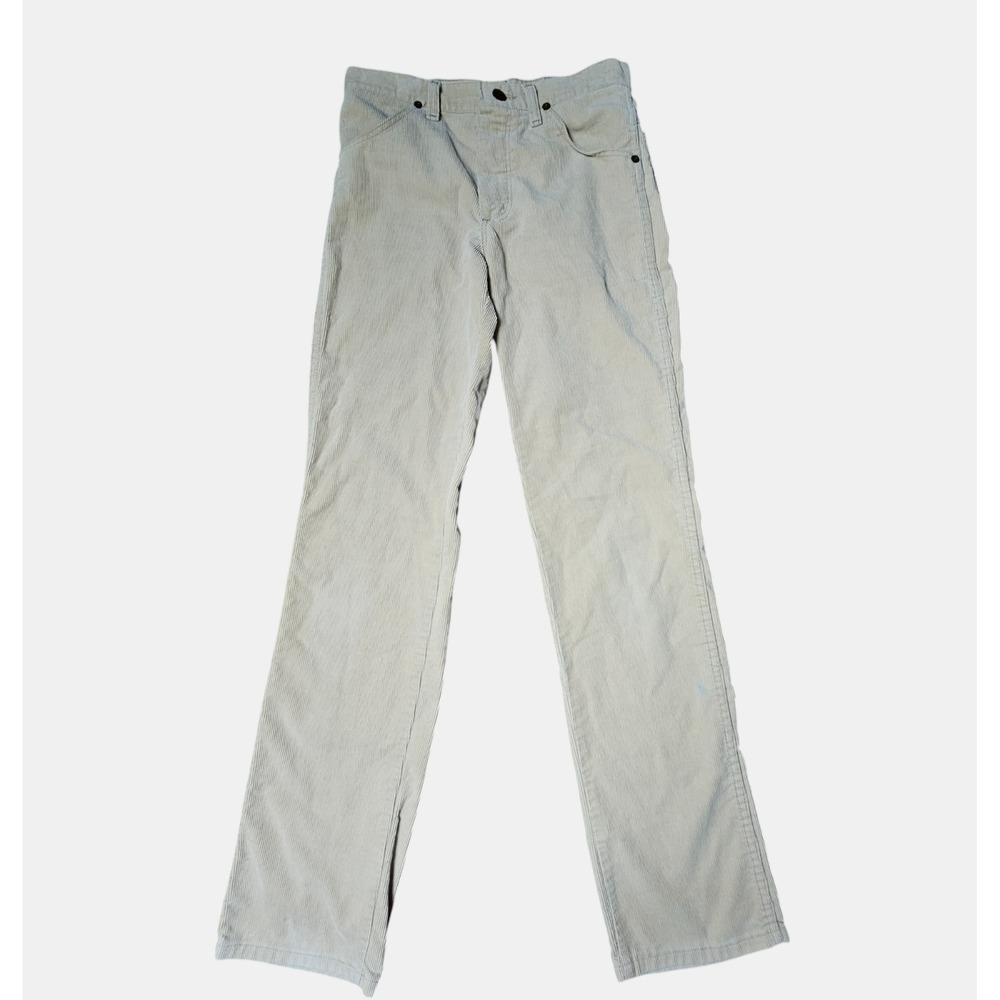 Vintage 80s Wrangler Straight Leg Corduroy Pants‎ Beige Womens 28x32 280 SNTR